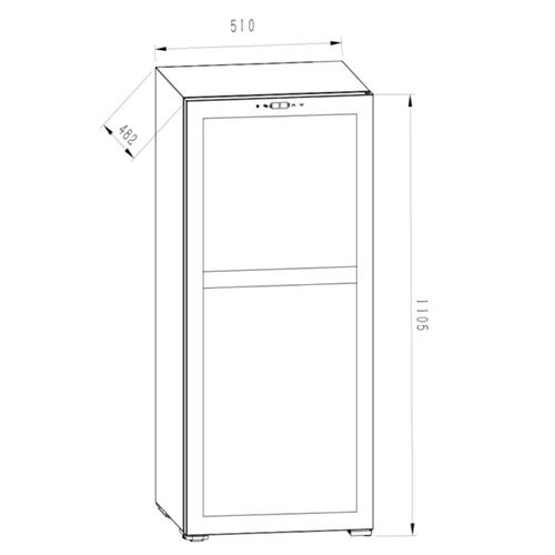 Svan SVN4500D Vinoteca 127L 45 Botellas G Negro Puerta