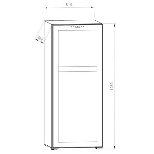 Svan SVN5500D Vinoteca 150L 55 Botellas G Negro Puerta