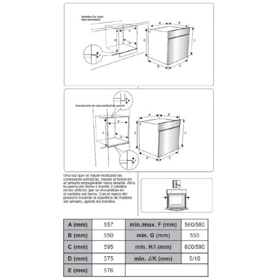 Svan SHM10700DCN Horno 60cm 69L Cristal Negro