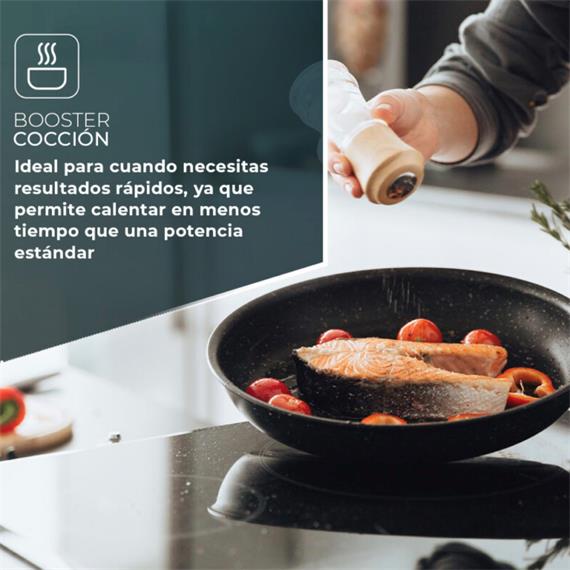 Svan SI3601SB32 Placa Inducción 60cm 3 Zonas Cristal Negro