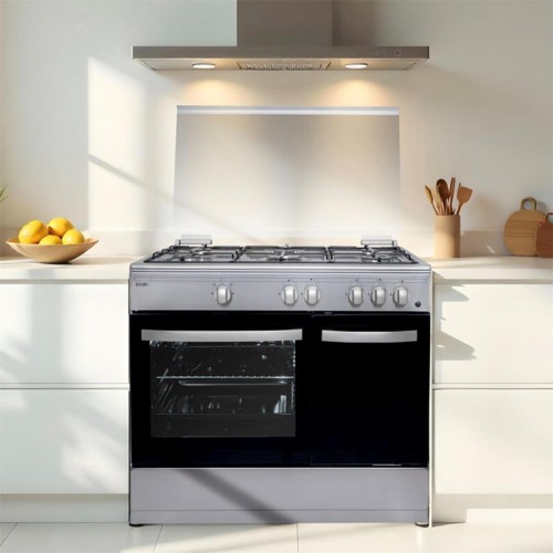 Svan SKGW5901PBX Cocina Gas 90cm con Wok Horno 59L