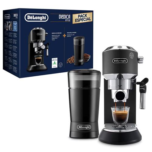 Delonghi Dedica Style EC685BK Cafetera Espresso + Molinillo De Regalo