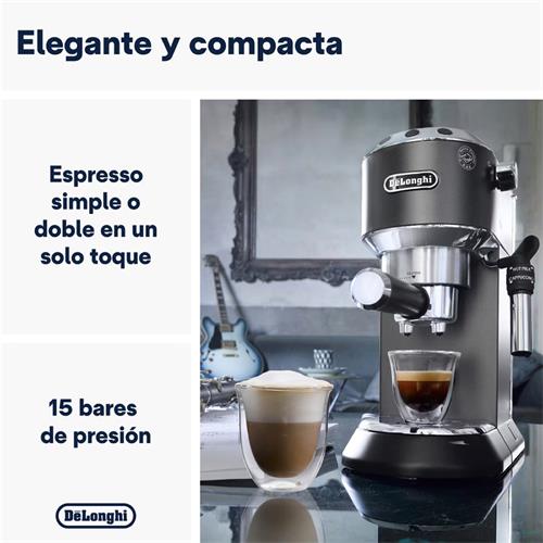 Delonghi Dedica Style EC685BK Cafetera Espresso + Molinillo De Regalo