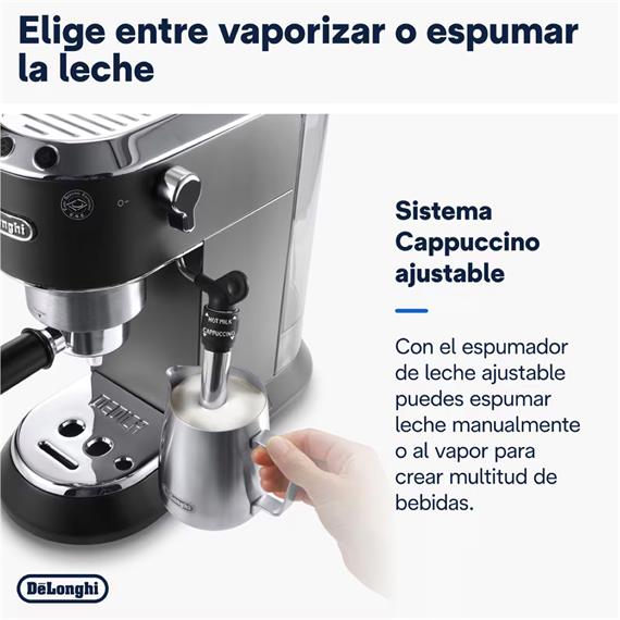 Delonghi Dedica Style EC685BK Cafetera Espresso + Molinillo De Regalo