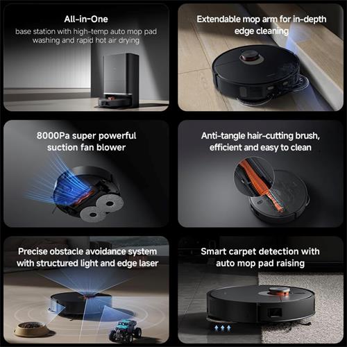 Xiaomi Robot Vacuum X20 Max Aspirador y Fregador con Base de Autovaciado