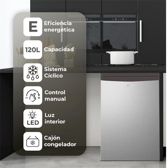 Svan SR85500ECX Table Top 84x50cm C/Congelador Inox EF.E