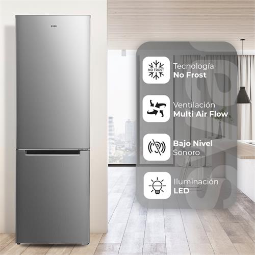 Svan SC185603ENFX Frigorífico Combi E 185cm 60cm 60cm Inox