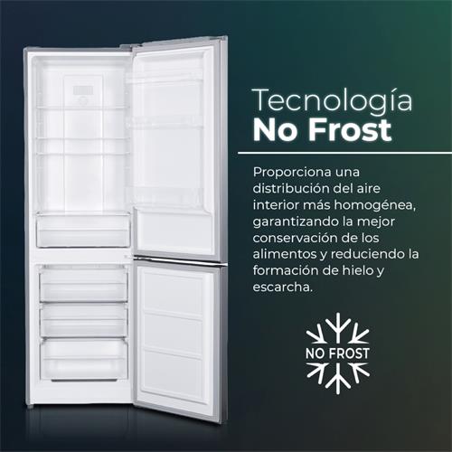 Svan SC185603ENFX Frigorífico Combi E 185cm 60cm 60cm Inox