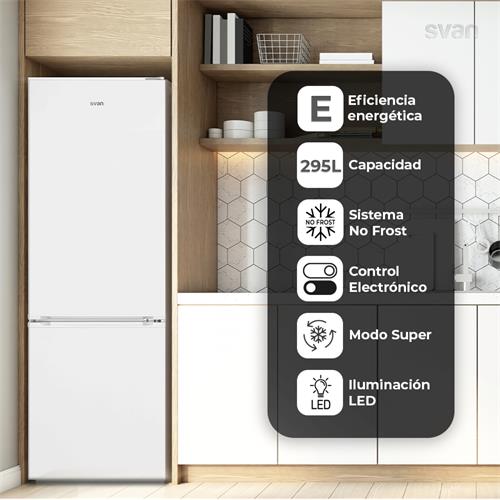 Svan SVC185601ENFDX Congelador Vertical 274L 185X60X66cm Inox