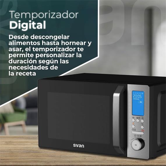 Svan SVMW270CVN Microondas 26L Display Conveccion Airfry Negro