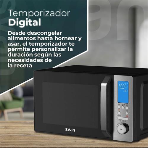 Svan SVMW270CVN Microondas 26L Display Conveccion Airfry Negro