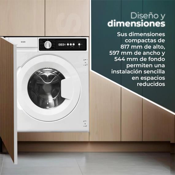Svan SLI8200D Lavadora C.Frontal Integración 1200 rpm 8 KG