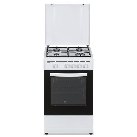 Svan SKG4500TM Cocina de Gas Butano 4F Horno 43L 2P Grill Blanco