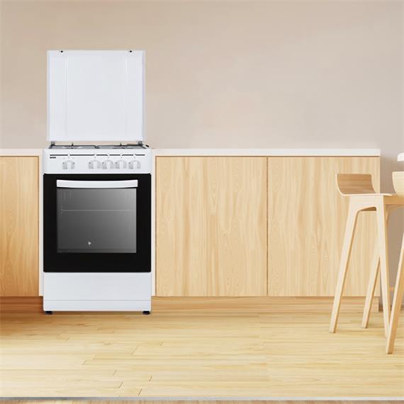 Svan SKG4500TM Cocina de Gas Butano 4F Horno 43L 2P Grill Blanco