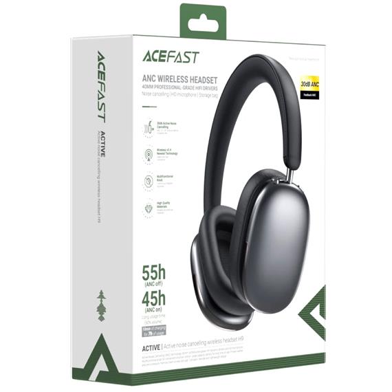 Acefast H9 Auricular Inalámbrico con Cancelación de Ruido Gris