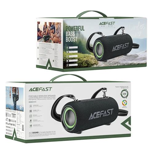 Acefast K2 Altavoz Bluetooth 40W con luces Led y Correa de Transporte