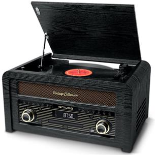 Muse MT115W Tocadisco BT/RADIO/CD Negro