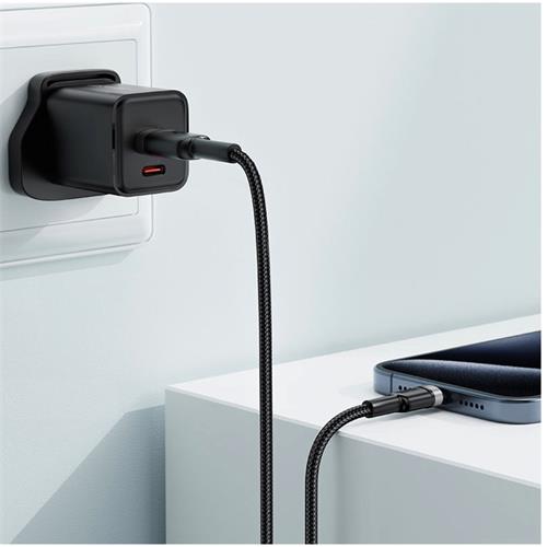 Cable USB-A a USB-C Acefast C22-04 3.0 Amp 1.2 Metos Reforzado Negro
