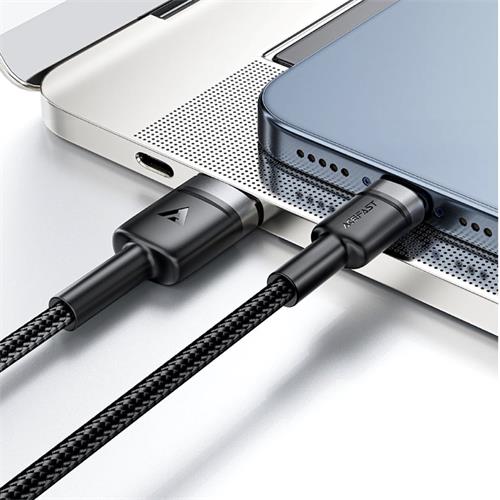 Cable USB-A a USB-C Acefast C22-04 3.0 Amp 1.2 Metos Reforzado Negro