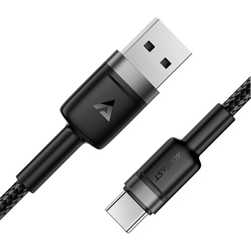 Cable USB-A a USB-C Acefast C22-04 3.0 Amp 1.2 Metos Reforzado Negro