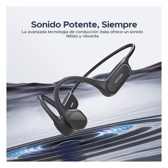 Doogee BoneBeat Swim Lite Auricular de Conducción Osea BT y MP3 para Nadar Gris Oscuro