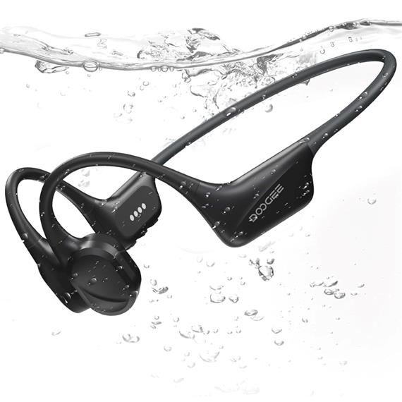 Doogee BoneBeat Swim Auricular de Conducción Osea BT y MP3 para Nadar Negro