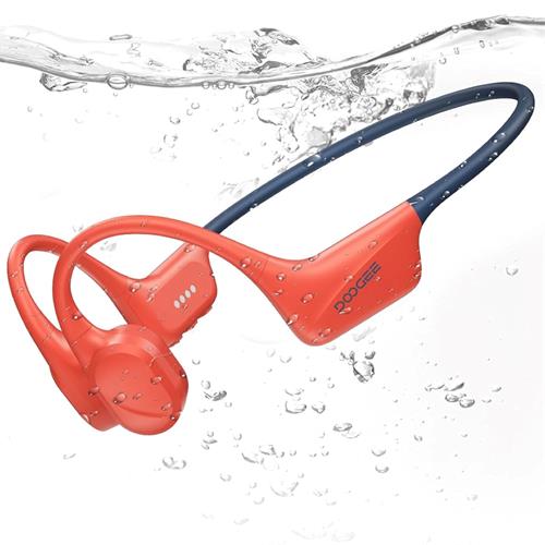 Doogee BoneBeat Swim Auricular de Conducción Osea BT y MP3 para Nadar Rojo