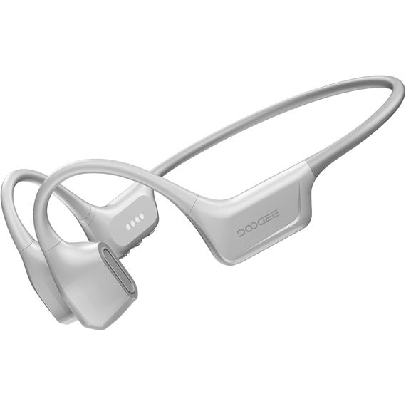 Doogee BoneAir Swim Auricular de Conducción Osea y Aerea BT y MP3 para Nadar Gris Claro