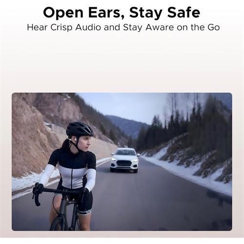 Doogee BoneAir Swim Auricular de Conducción Osea y Aerea BT y MP3 para Nadar Gris Claro