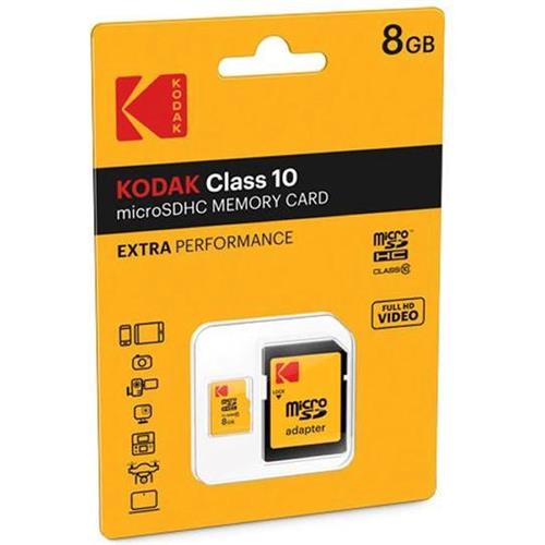 Memoria Micro SDHC 8GB Class 10 Extra Kodak