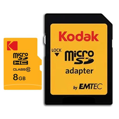 Memoria Micro SDHC 8GB Class 10 Extra Kodak
