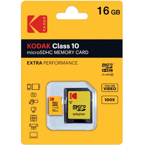 Memoria Micro SDHC 16GB Class 10 Extra Kodak
