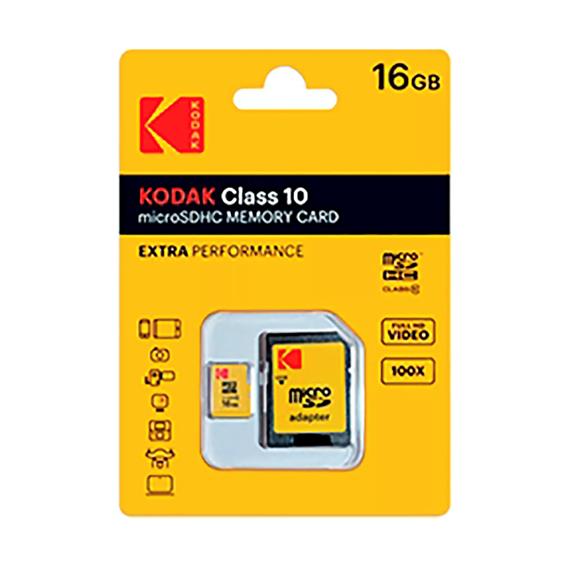 Memoria Micro SDHC 16GB Class 10 Extra Kodak