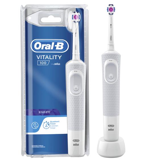 Braun Oral-B Vitality 100 3D Cepillo Eléctrico Blanco (D100.413.1)
