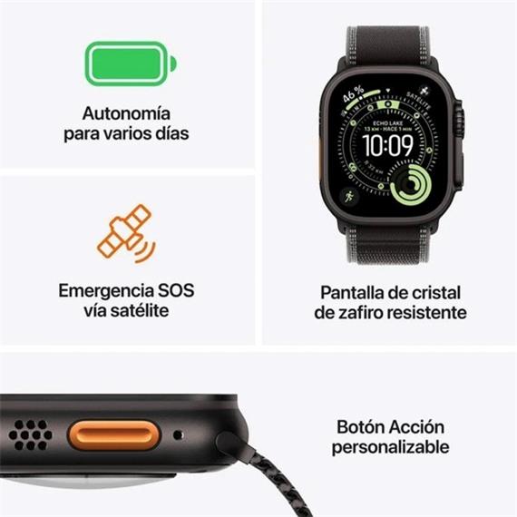 Apple Watch Ultra 3 (2025) 5g 49mm Natural Titanium Case-Anchor Blue (MEWH4QF/A)
