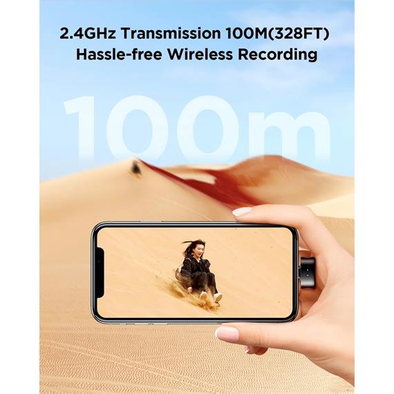 BOYA Magic-05 Micrófono Solapa Inalámbrico USB-C con 4 modos de Uso
