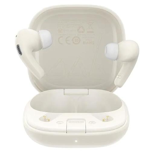 Acefast W4 Auricular Bluetooth con Noise Cancel y Estuche Soporte Beige