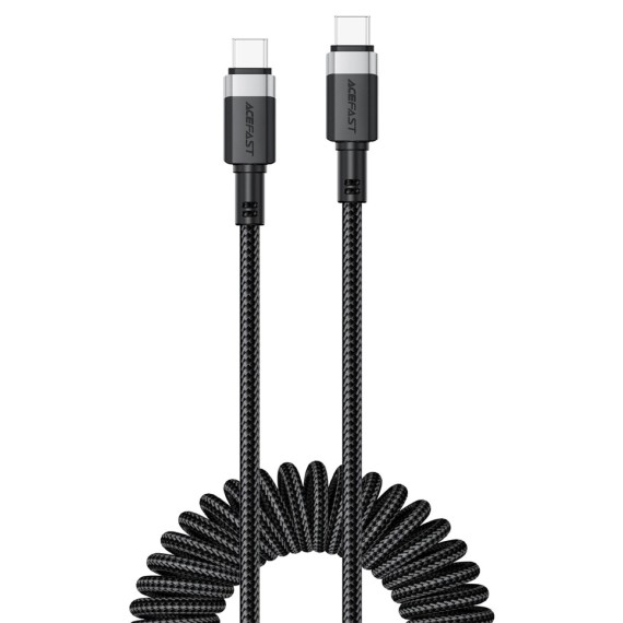 Cable USB-C a USB-C Acefast C14-03 60W Elástico Rizado Resistente
