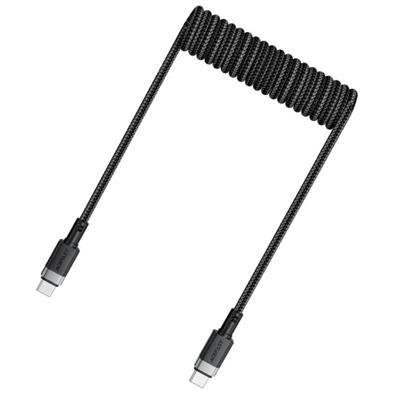 Cable USB-C a USB-C Acefast C14-03 60W Elástico Rizado Resistente