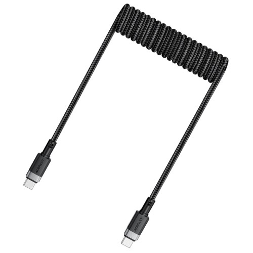 Cable USB-C a USB-C Acefast C14-03 60W Elástico Rizado Resistente