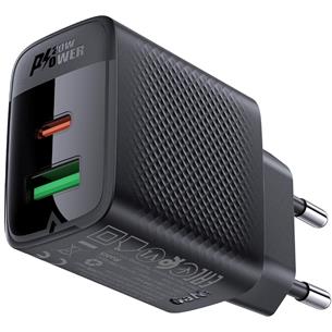 Cargador USB y USB-C Acefast A78 PD20W GaN Negro