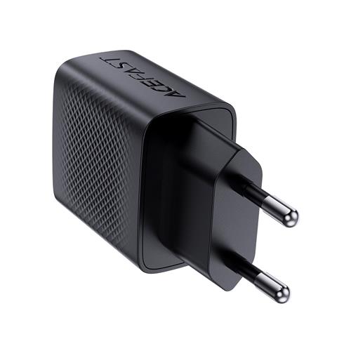 Cargador USB y USB-C Acefast A78 PD20W GaN Negro