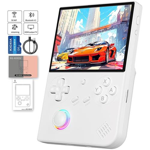 Anbernic RG 40XXV 64GB Consola Retro Linux 64bits Pantalla 4" White