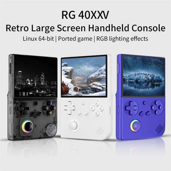 Anbernic RG 40XXV 64GB Consola Retro Linux 64bits Pantalla 4" White