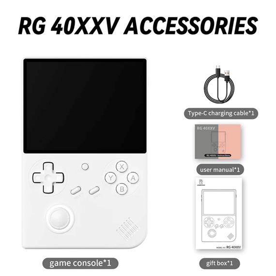 Anbernic RG 40XXV 64GB Consola Retro Linux 64bits Pantalla 4" White