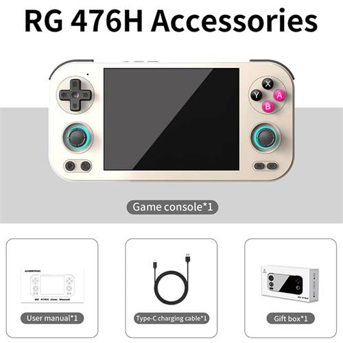Anbernic RG 476H Consola Emulador Retro Android 13 Pantalla 4.7" Táctil Retro Grey