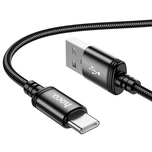 Cable USB a USB-C 3 metros 2.4A Hoco X91 Negro