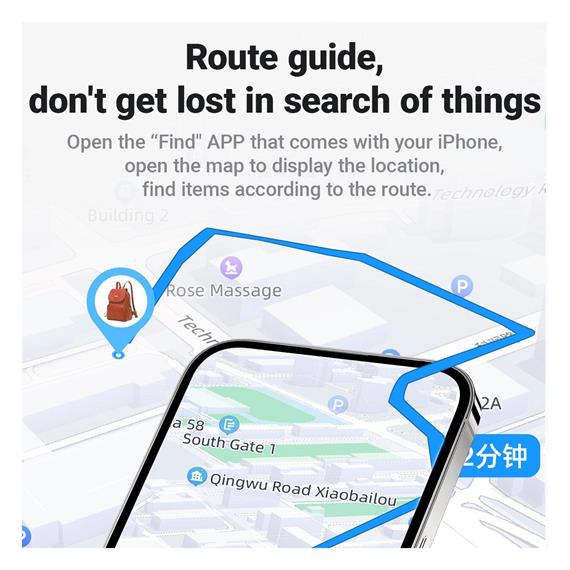 Acefast S2 Rastreador Air Tag compatible con Apple Find My