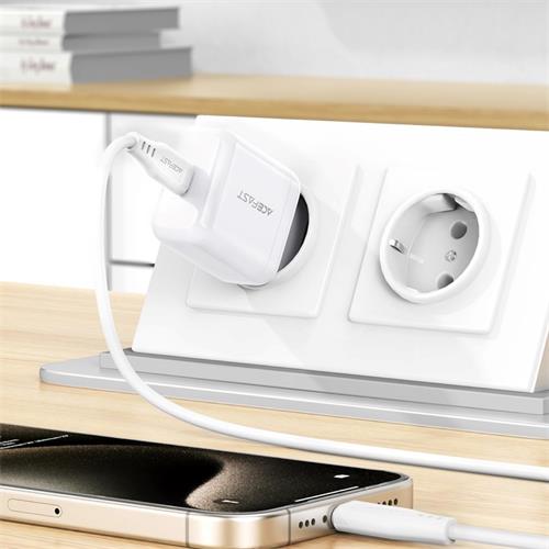 Cargador USB-C 20W Acefast A130 Blanco