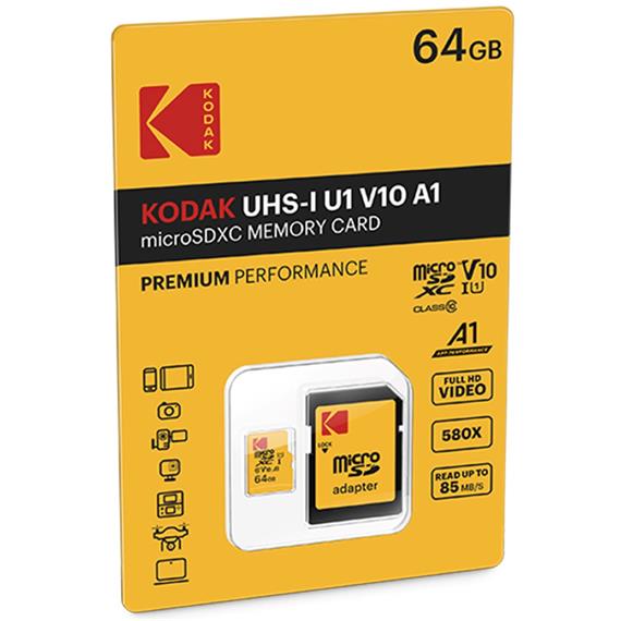 Memoria Micro Sdxc 64GB UHS-I U1 V10 90MB/S Kodak